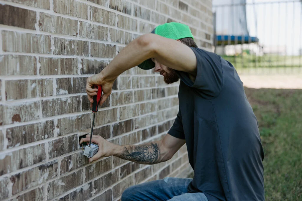 Electrician working on Swicth Box