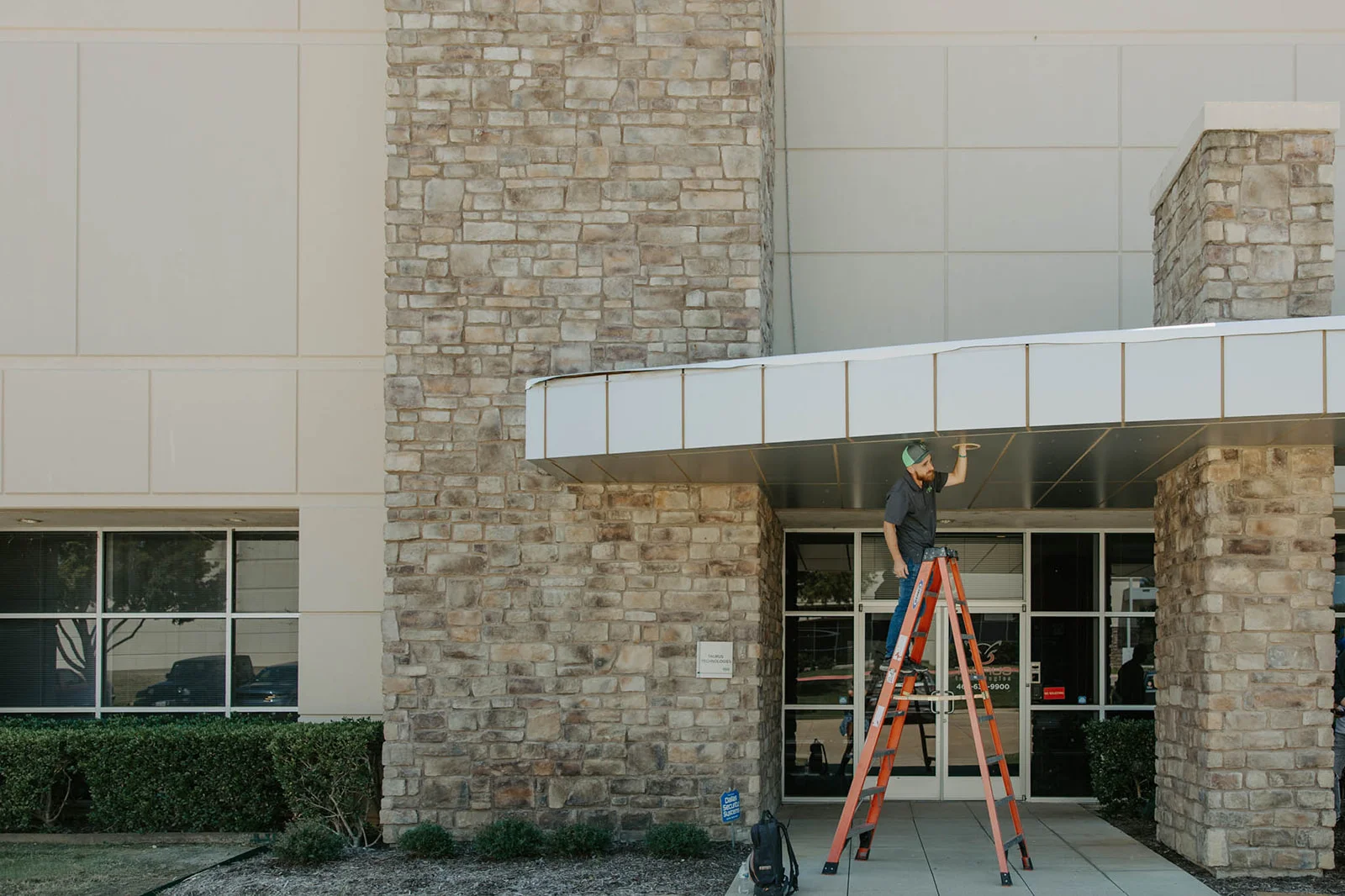 Electrician working on Office Space