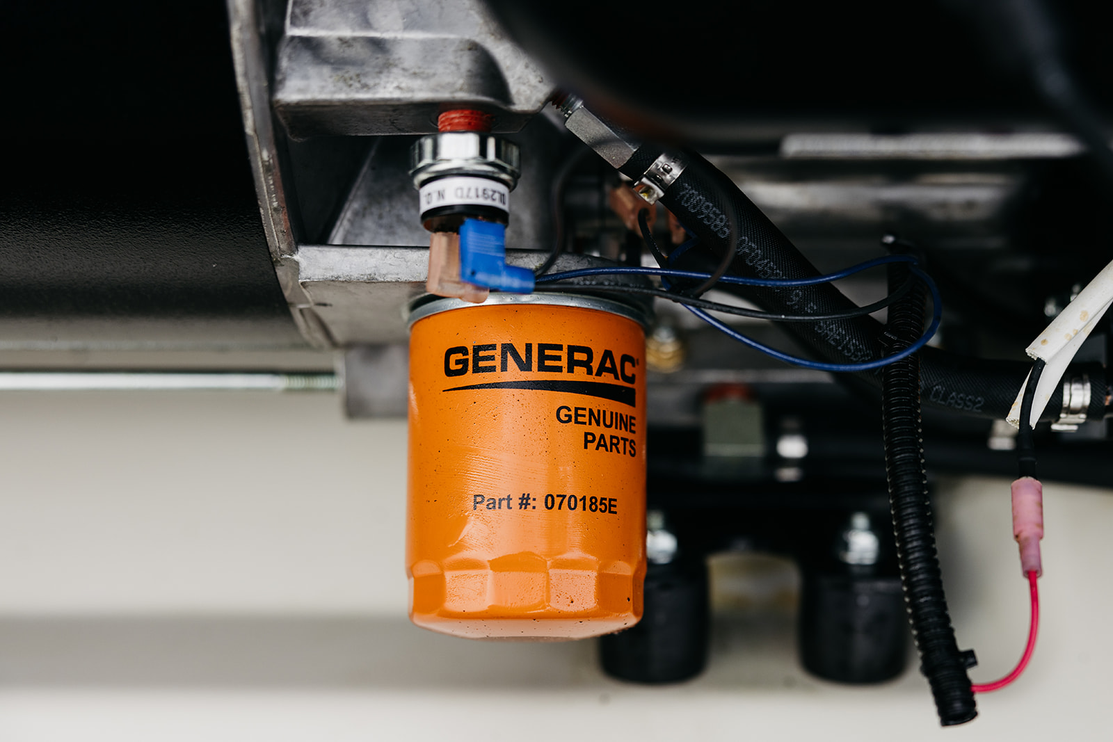 Professional electrician working on electrical installation